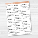 Watching Stitched Quarter Box Planner Stickers | L-423