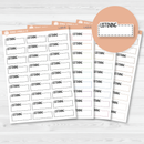 Listening Stitched Quarter Box Planner Stickers | L-425