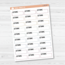 Listening Stitched Quarter Box Planner Stickers | L-425
