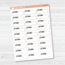 Listening Stitched Quarter Box Planner Stickers | L-425