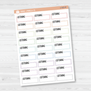 Listening Stitched Quarter Box Planner Stickers | L-425