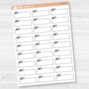 Appt Stitched Quarter Box Planner Stickers | L-428