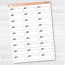 Appt Stitched Quarter Box Planner Stickers | L-428