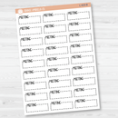 Meeting Stitched Quarter Box Planner Stickers | L-429