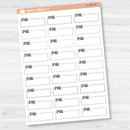 Email, To Email Stitched Quarter Box Planner Stickers | L-430