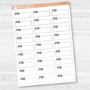 Email, To Email Stitched Quarter Box Planner Stickers | L-430