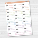Email, To Email Stitched Quarter Box Planner Stickers | L-430