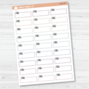 Call, To Call Stitched Quarter Box Planner Stickers | L-431