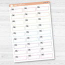 Call, To Call Stitched Quarter Box Planner Stickers | L-431