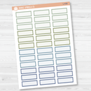 Hobonichi Label Quarter Box Planner Stickers | Muted | L-437-L-440