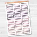Hobonichi Label Quarter Box Planner Stickers | Muted | L-437-L-440