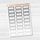 Hobonichi One Third Box Basic Planner Stickers | L-441