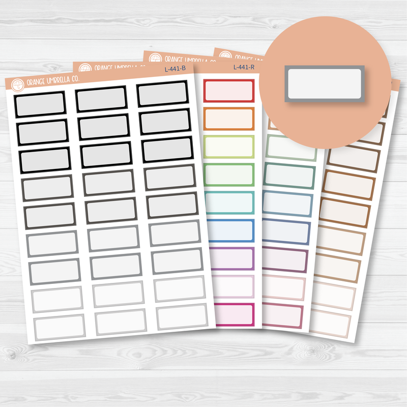 Hobonichi One Third Box Basic Planner Stickers | L-441