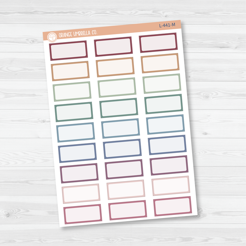 Hobonichi One Third Box Basic Planner Stickers | L-441