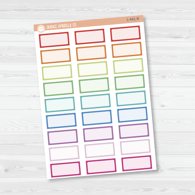 Hobonichi One Third Box Basic Planner Stickers | L-441