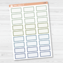 Hobonichi One Third Box Basic Planner Stickers | Muted | L-445-L-448