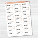 Watching Hobonichi Cousin Stitched Quarter Box Planner Stickers | L-465