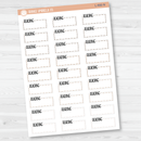 Reading Hobonichi Cousin Stitched Quarter Box Planner Stickers | L-466