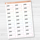 Reading Hobonichi Cousin Stitched Quarter Box Planner Stickers | L-466