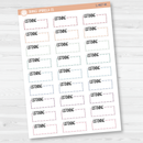Listening Hobonichi Cousin Stitched Quarter Box Planner Stickers | L-467