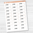 Listening Hobonichi Cousin Stitched Quarter Box Planner Stickers | L-467