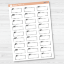 Appt Hobonichi Cousin Stitched Quarter Box Planner Stickers | L-469