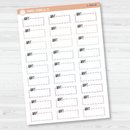 Appt Hobonichi Cousin Stitched Quarter Box Planner Stickers | L-469