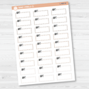 Appt Hobonichi Cousin Stitched Quarter Box Planner Stickers | L-469