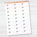 Appt Hobonichi Cousin Stitched Quarter Box Planner Stickers | L-469