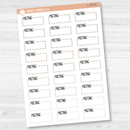 Meeting Hobonichi Cousin Stitched Quarter Box Planner Stickers | L-470