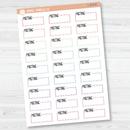 Meeting Hobonichi Cousin Stitched Quarter Box Planner Stickers | L-470
