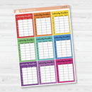 Activity Tracker Box Planner Stickers | F16 | L-474