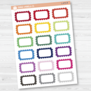 Scalloped Half Box Appointment Planner Stickers - 1/2 Box | L-475