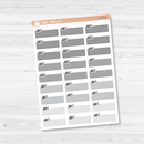 Appt Color Stitched Quarter Box Planner Stickers | L-477