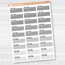 Meeting Color Stitched Quarter Box Planner Stickers | L-478