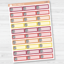 Book Stack / Reading Tracker Color Label & Icon Planner Stickers | L-480-L-482