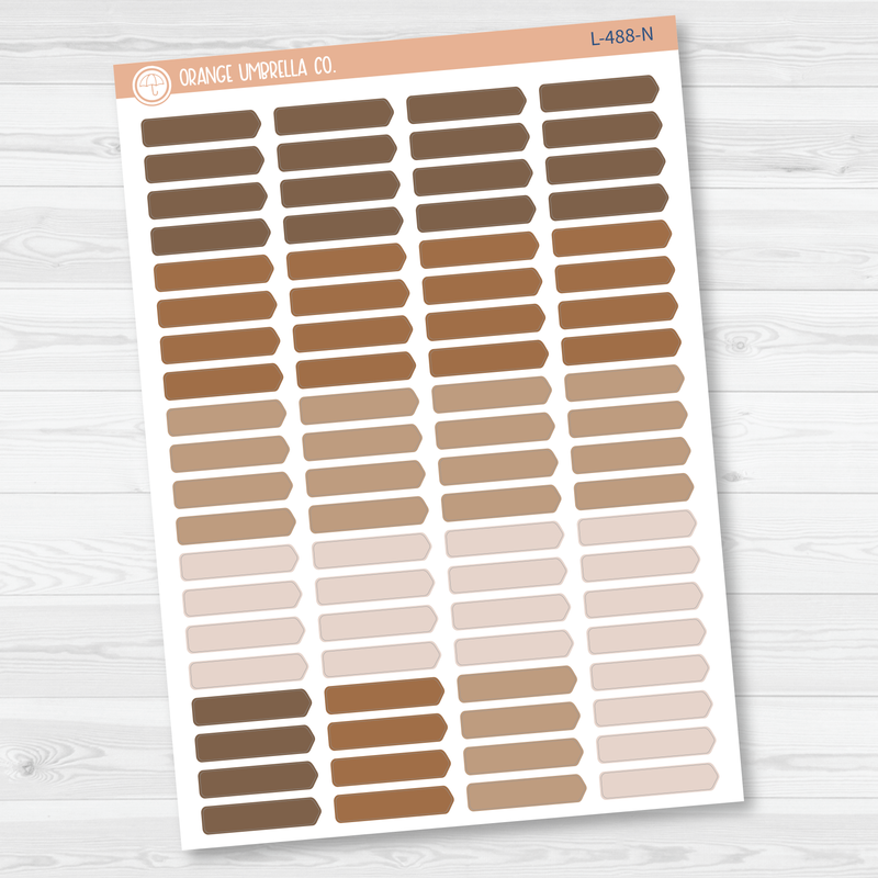 Arrow Flag Color Label Planner Stickers | L-488