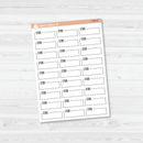 Steps Stitched Quarter Box Planner Stickers | L-490