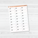 Steps Stitched Quarter Box Planner Stickers | L-490