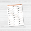 Steps Stitched Quarter Box Planner Stickers | L-490