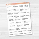 School Related Holiday Jen Plans Script Planner Stickers | FJP | S-001