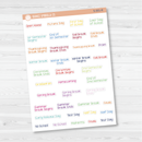 School Related Holiday Jen Plans Script Planner Stickers | FJP | S-001