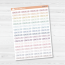 Cancelled Script Planner Stickers | F3  |  S-008