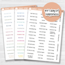 US Holidays Jen Plans Script Planner Stickers | FJP | S-011