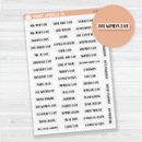 US Holidays Script Planner Stickers | F1 Clear Matte | S-012-BCM