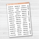 US Holidays Script Planner Stickers | F1 | S-012