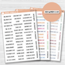 US Holidays Script Planner Stickers | F1 | S-012