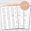 US Holidays Script Planner Stickers | F3 | S-014