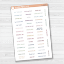 US Holidays Script Planner Stickers | F3 | S-014