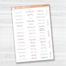 US Holidays Script Planner Stickers | F4 | S-015
